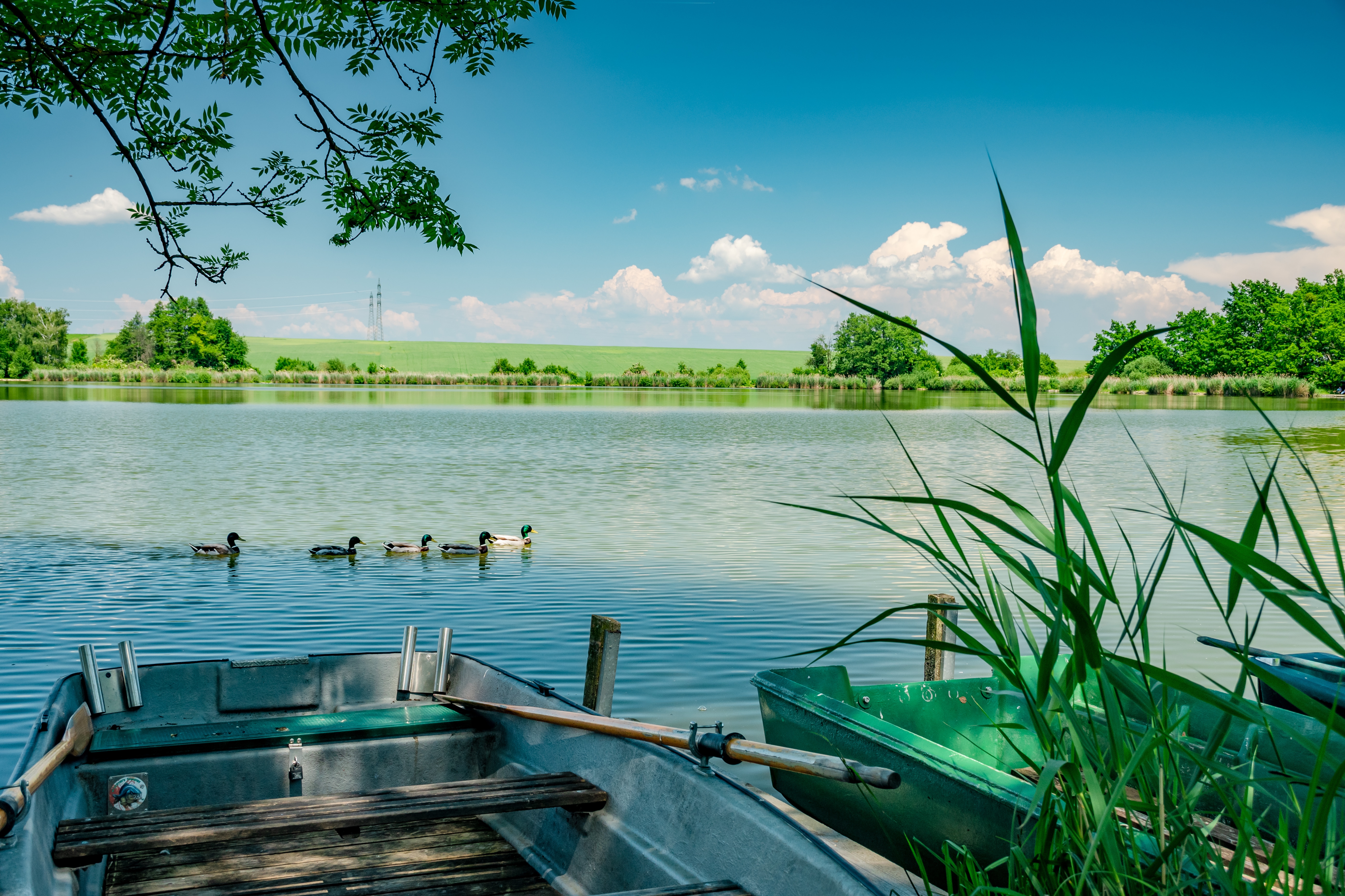 Seeblick mit Boote