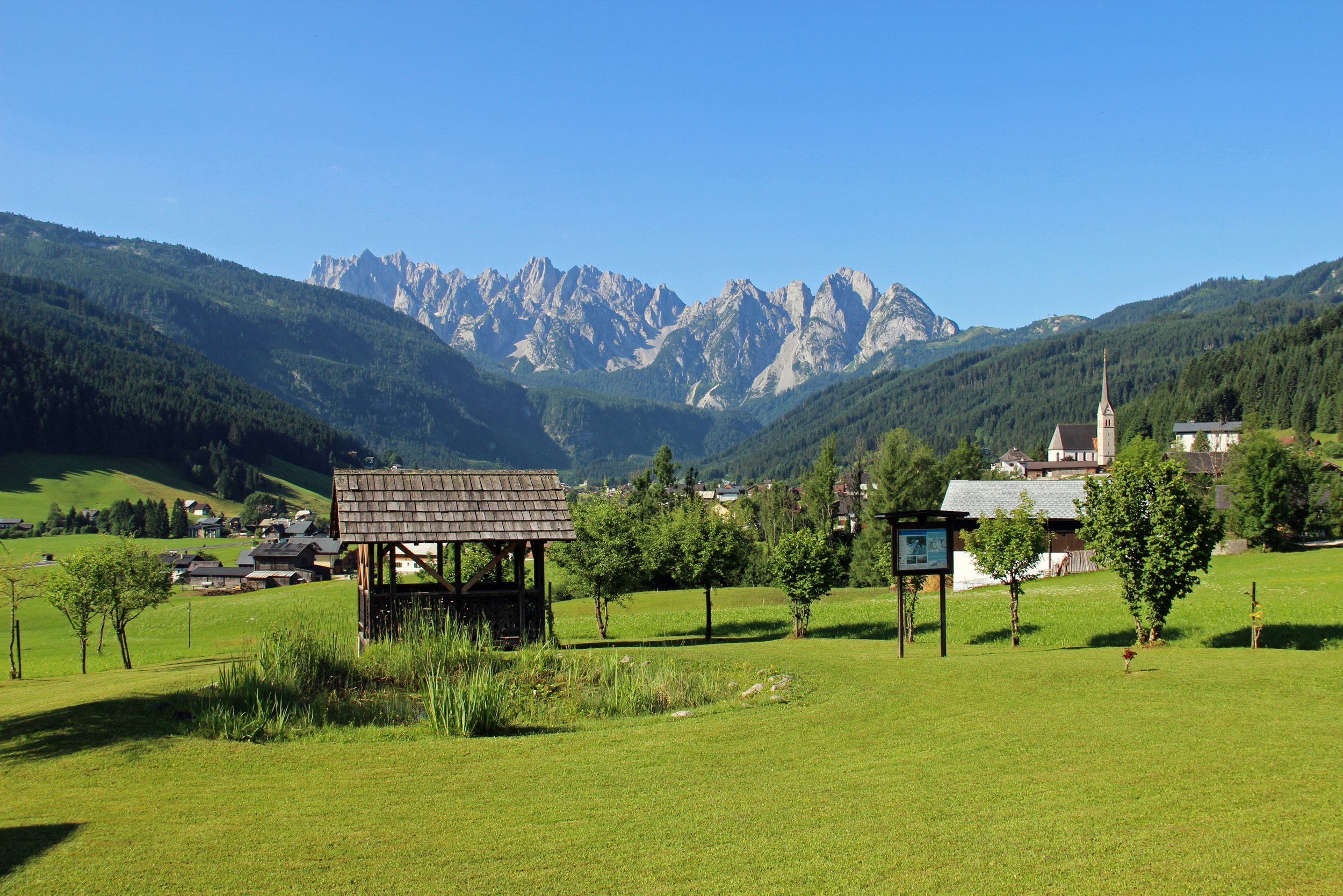 Blick auf die Berge