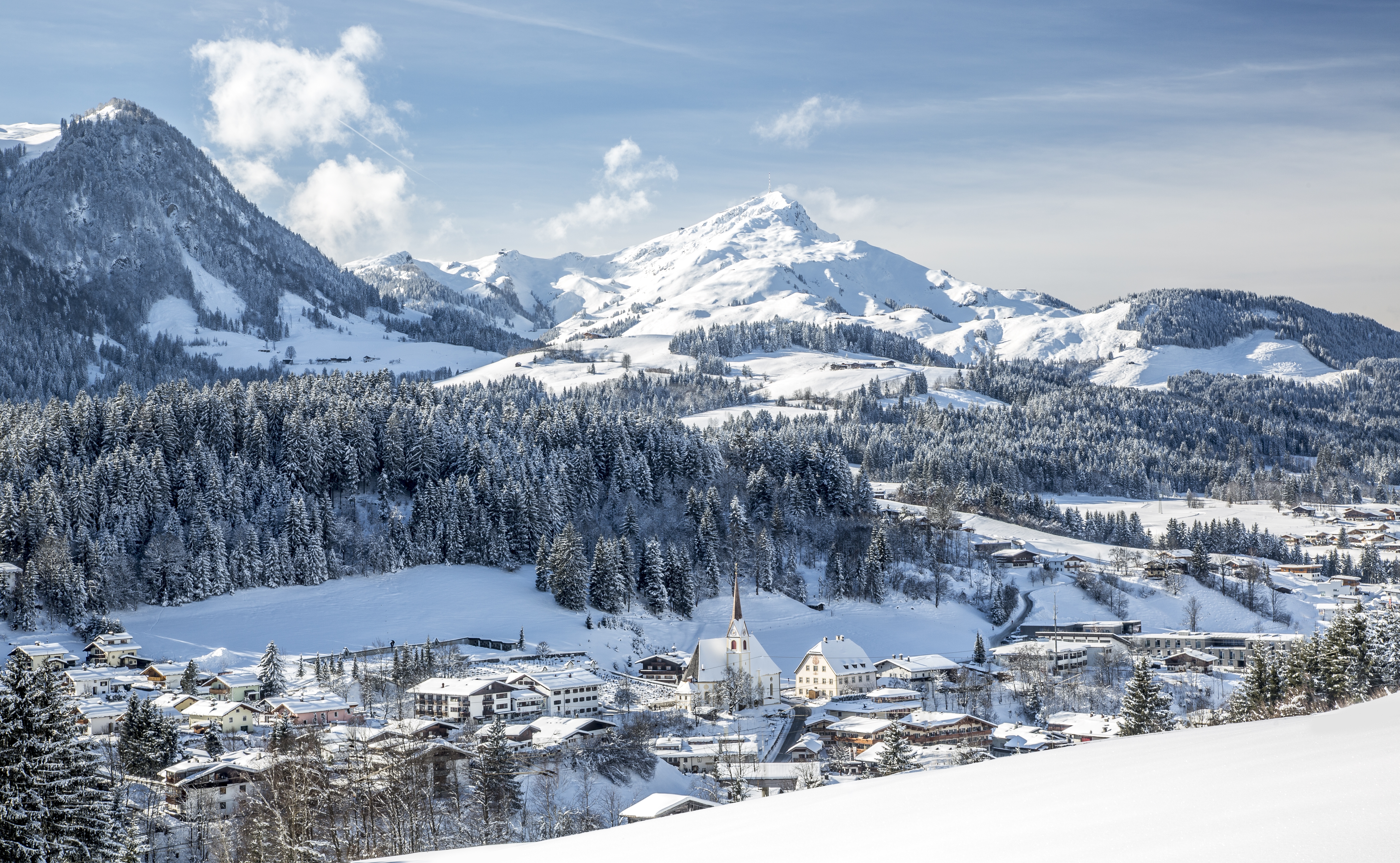 Winteransicht der Region